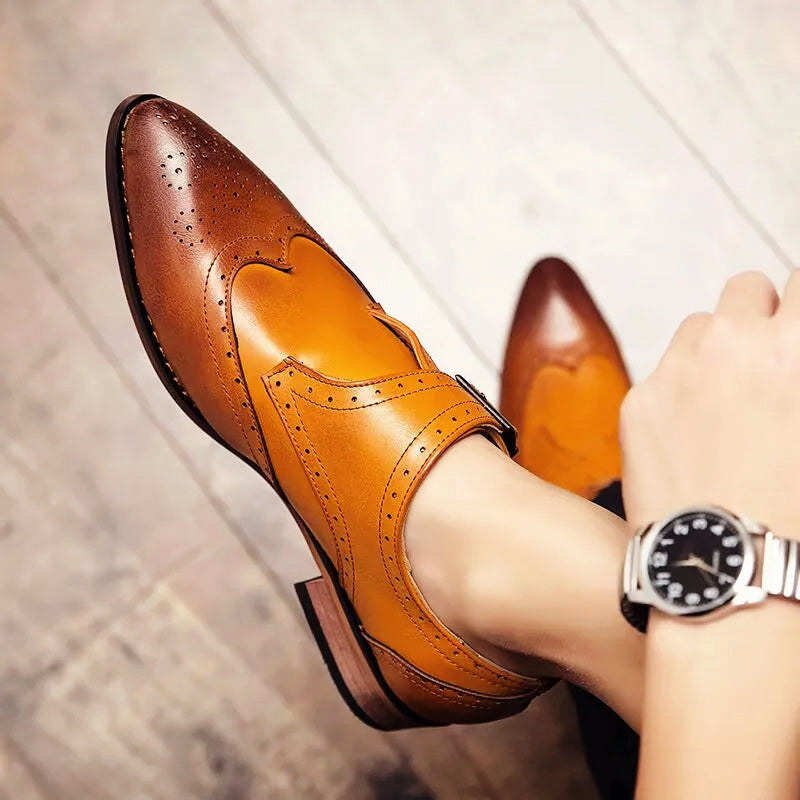 Theodore - Willow Pointed Oxford Shoes