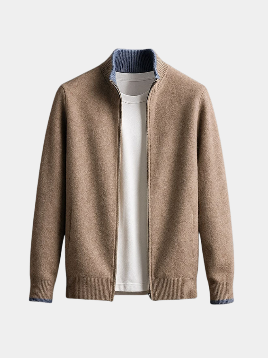 HARVEY™ | ELEGANT WOOL ZIP JACKET
