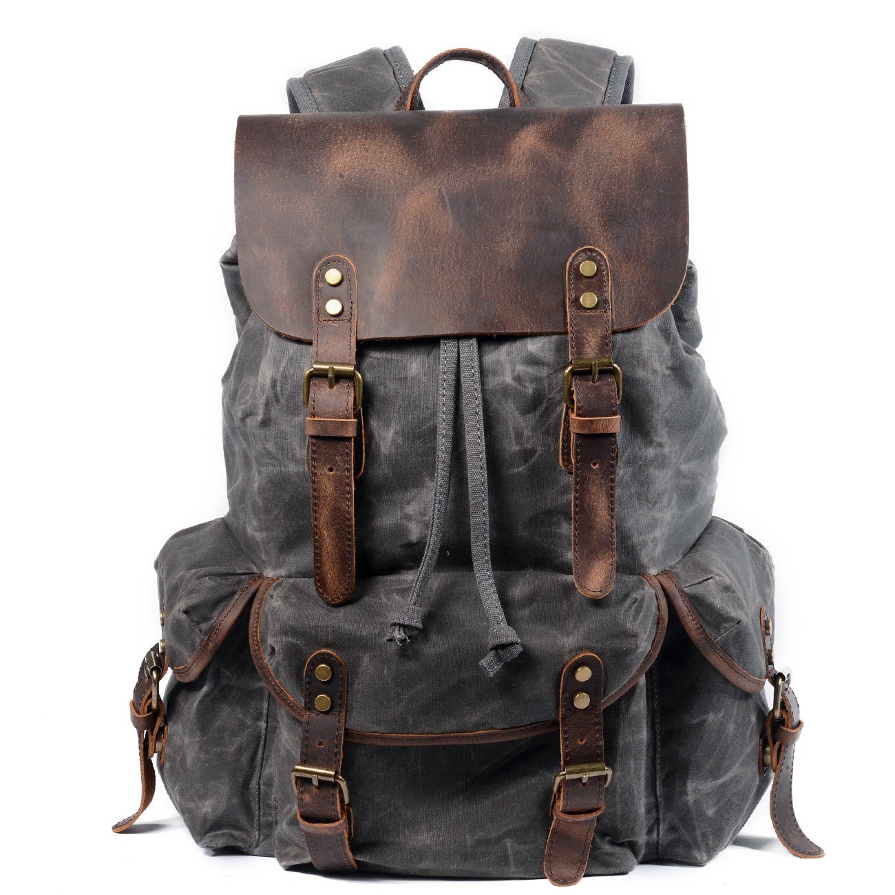 Canvas Leather Backpack | KAMLOOPS