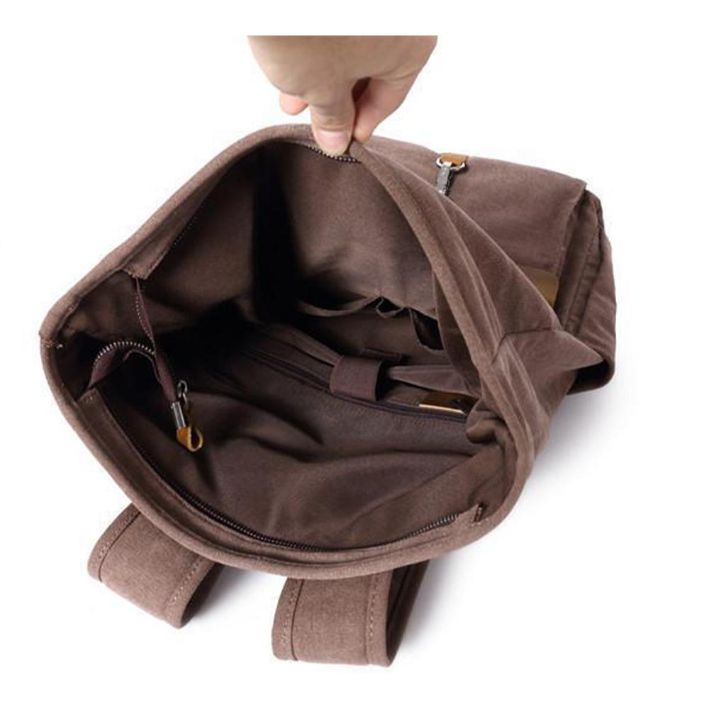 Retro Canvas Rucksack | LETHBRIDGE