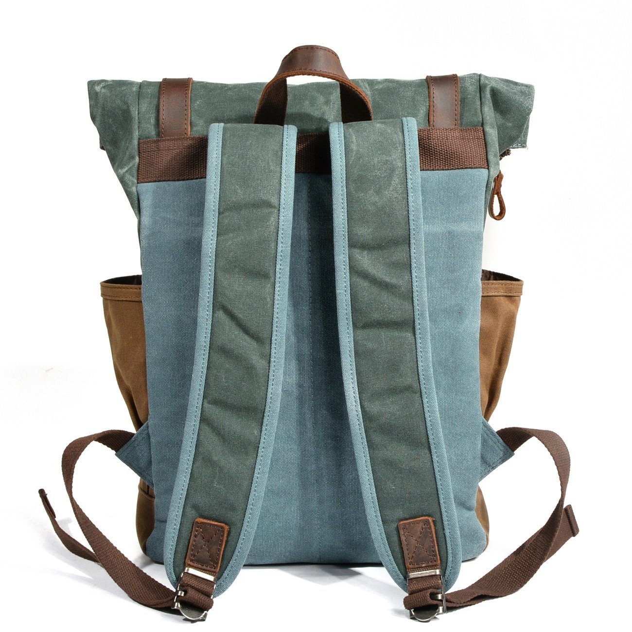 Waxed Canvas Roll Top Backpack | SHERBROOKE