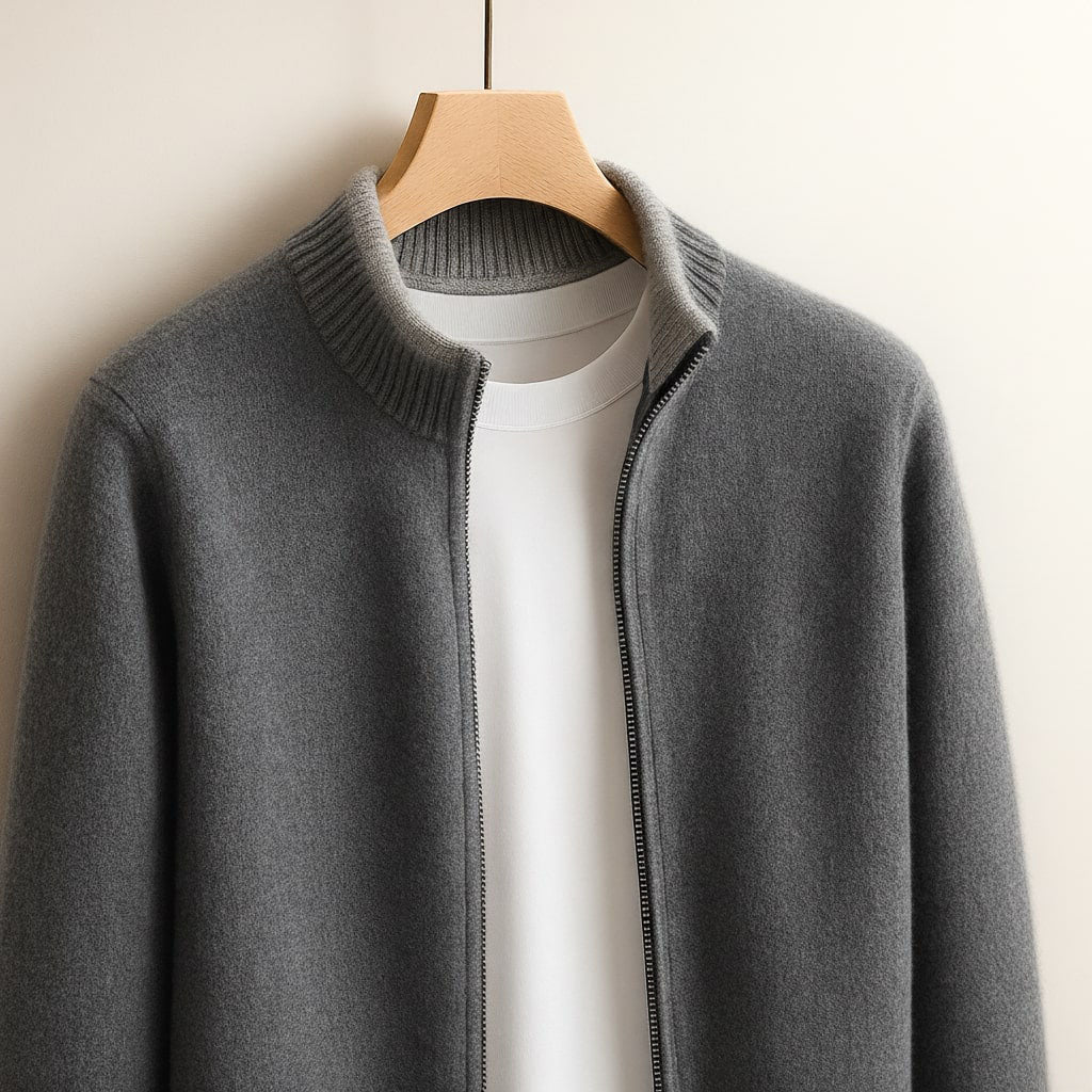 HARVEY™ | ELEGANT WOOL ZIP JACKET