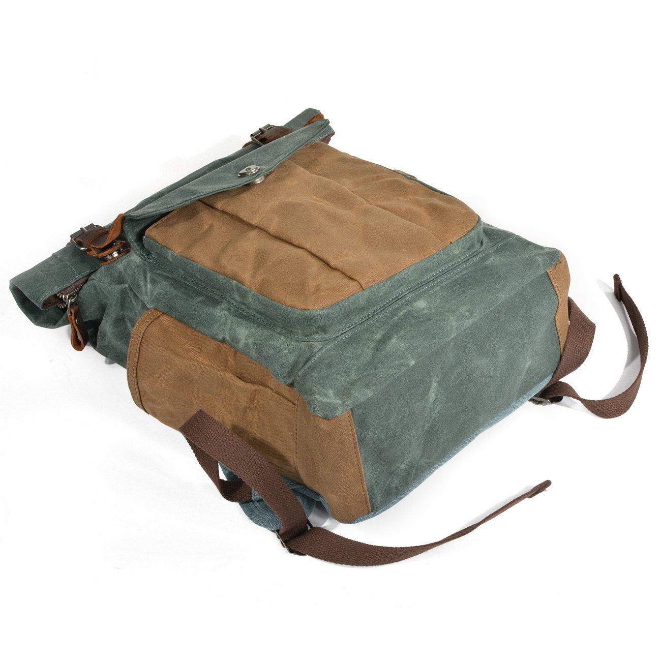 Waxed Canvas Roll Top Backpack | SHERBROOKE